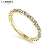 14KY 0.42ctw Natural Diamond Ring 1.9mm