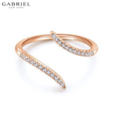 14KR 0.10ctw Natural Diamond Ring
