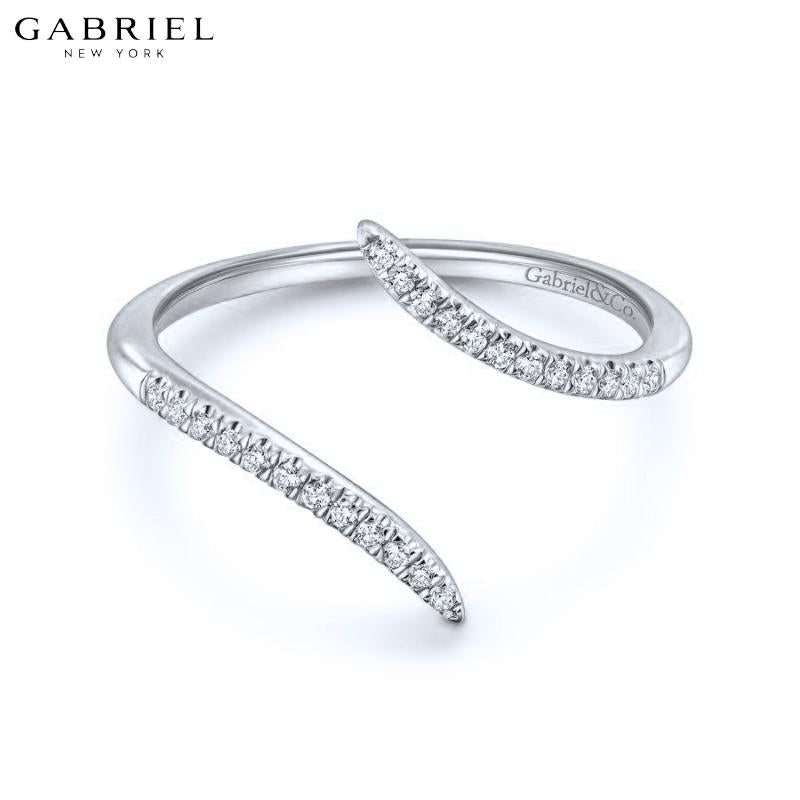 14KW 0.10ctw Natural Diamond Ring