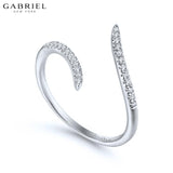 14KW 0.10ctw Natural Diamond Ring