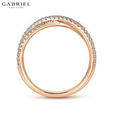 14KR 0.28ctw Natural Diamond Ring 3.5mm