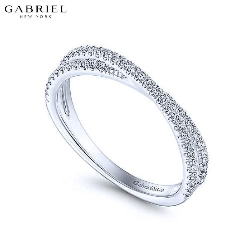 14KW 0.28ctw Natural Diamond Ring 3.5mm