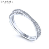 14KW 0.28ctw Natural Diamond Ring 3.5mm