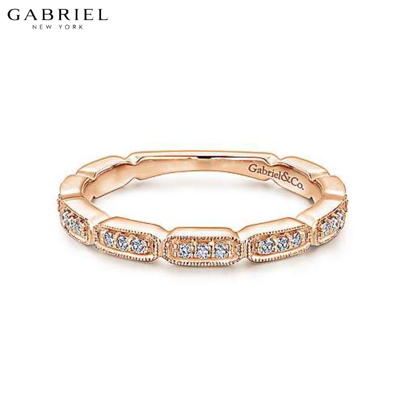 14KR 0.15ctw Natural Diamond Ring 2.3mm