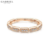 14KR 0.15ctw Natural Diamond Ring 2.3mm