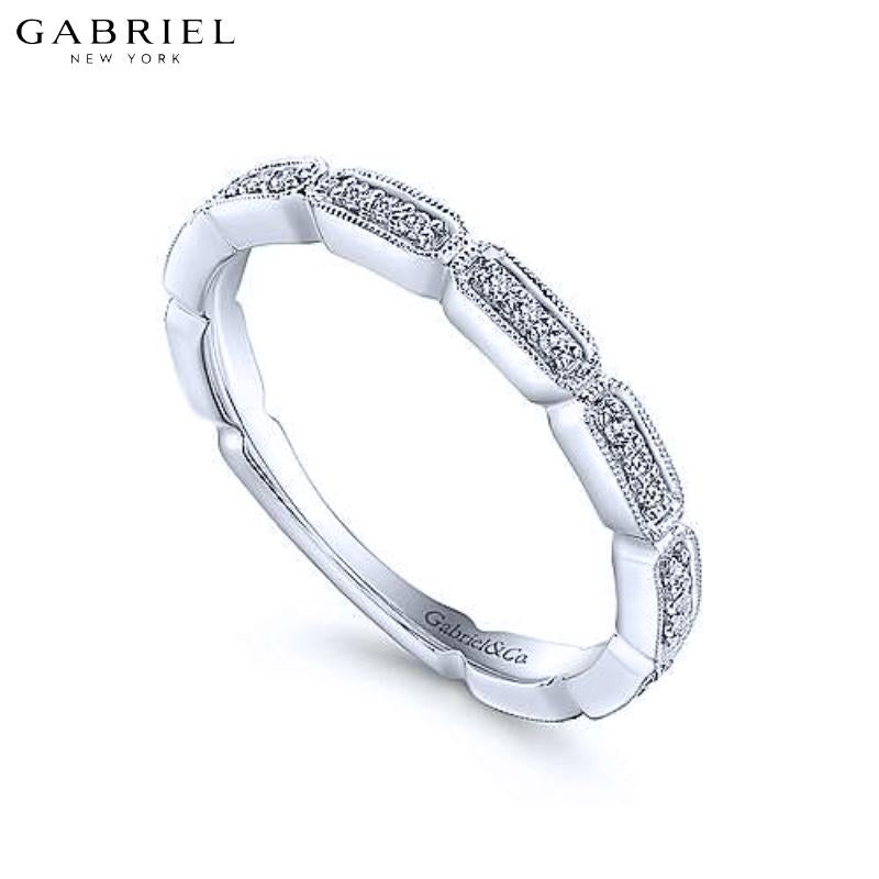 14KW 0.15ctw Natural Diamond Ring 2.3mm