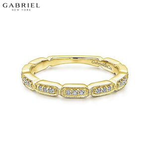 14KY 0.15ctw Natural Diamond Ring 2.3mm