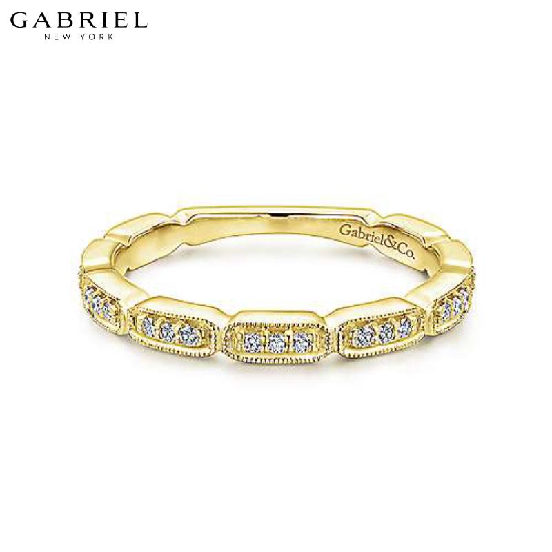 14KY 0.15ctw Natural Diamond Ring 2.3mm