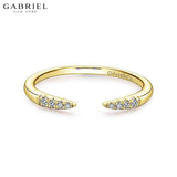 14KY 0.05ctw Natural Diamond Ring 1.8mm