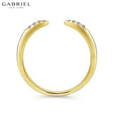 14KY 0.05ctw Natural Diamond Ring 1.8mm