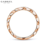 14KR 0.15ctw Natural Diamond Ring 2.5mm
