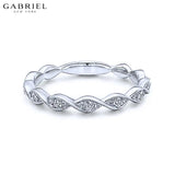 14KRW 0.15ctw Natural Diamond Ring 2.5mm