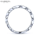14KRW 0.15ctw Natural Diamond Ring 2.5mm