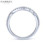14KW 0.29ctw Natural Diamond Ring 4.0mm