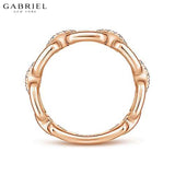 14KR 0.10ctw Natural Diamond Ring 5.8mm