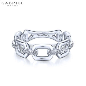 14KW 0.10ctw Natural Diamond Ring 5.8mm