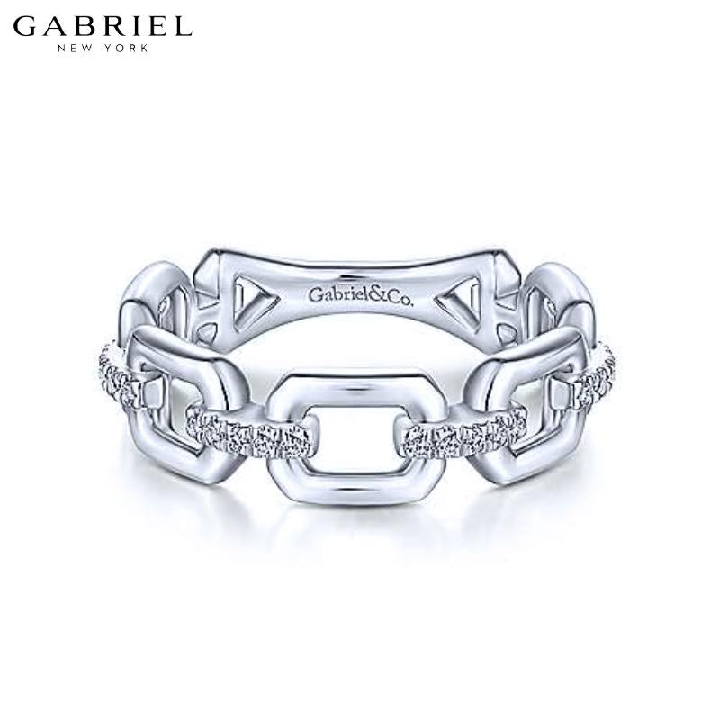 14KW 0.10ctw Natural Diamond Ring 5.8mm