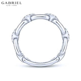 14KW 0.10ctw Natural Diamond Ring 5.8mm
