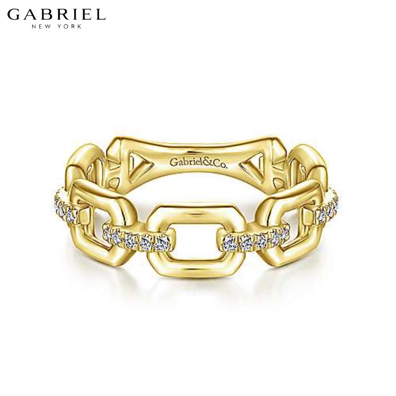 14KY 0.10ctw Natural Diamond Ring 5.8mm