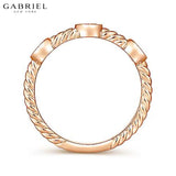 14KR 0.11ctw Natural Diamond Ring 4.3mm