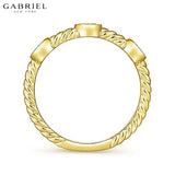 14KY 0.11ctw Natural Diamond Ring 4.3mm