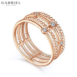 14KR 0.05ctw Natural Diamond Ring
