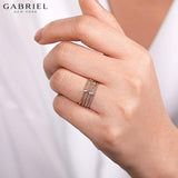 14KR 0.05ctw Natural Diamond Ring