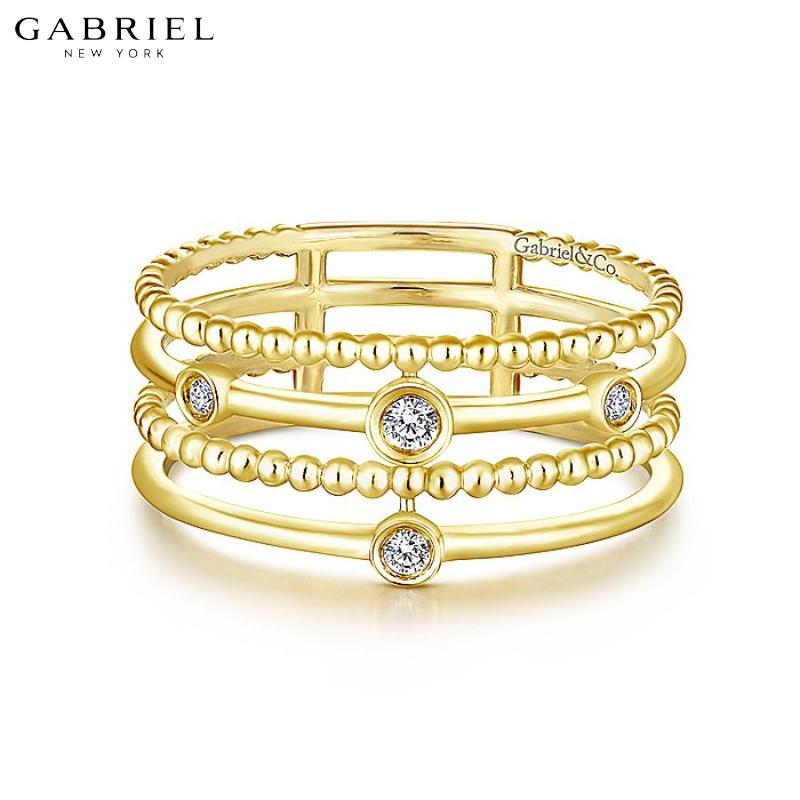 14KY 0.05ctw Natural Diamond Ring