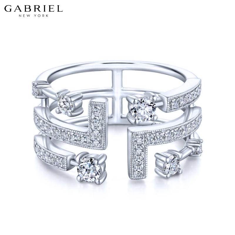 14KW 0.67ctw Natural Diamond Ring