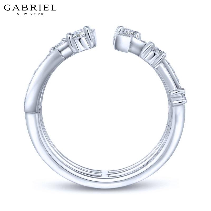 14KW 0.67ctw Natural Diamond Ring