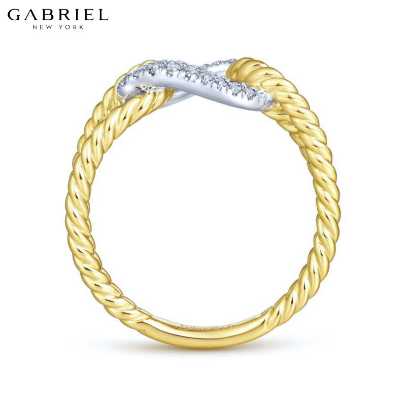 14KYW 0.25ctw Natural Diamond Ring