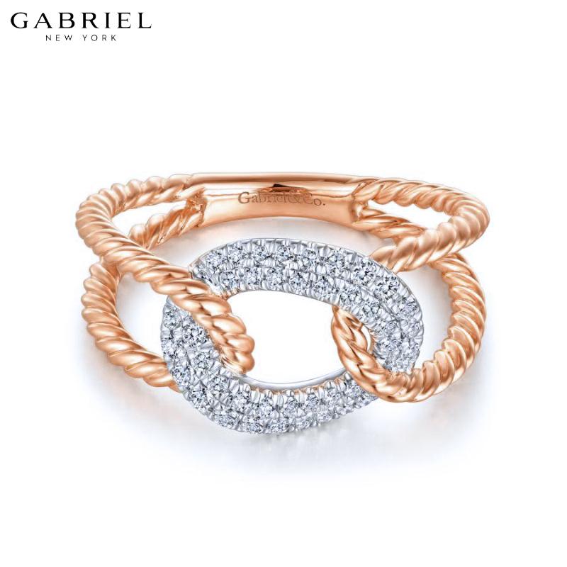 14KRW 0.25ctw Natural Diamond Ring