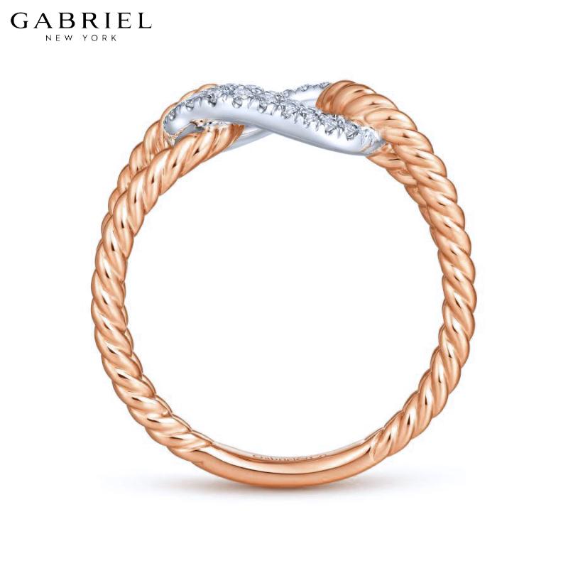 14KRW 0.25ctw Natural Diamond Ring