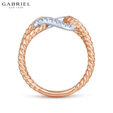 14KRW 0.25ctw Natural Diamond Ring