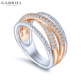 14KRW 0.62ctw Natural Diamond Ring