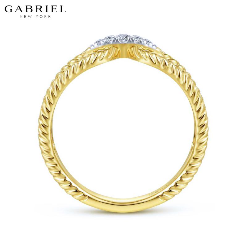 14KY 0.04ctw Natural Diamond Ring