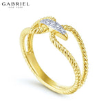 14KY 0.04ctw Natural Diamond Ring