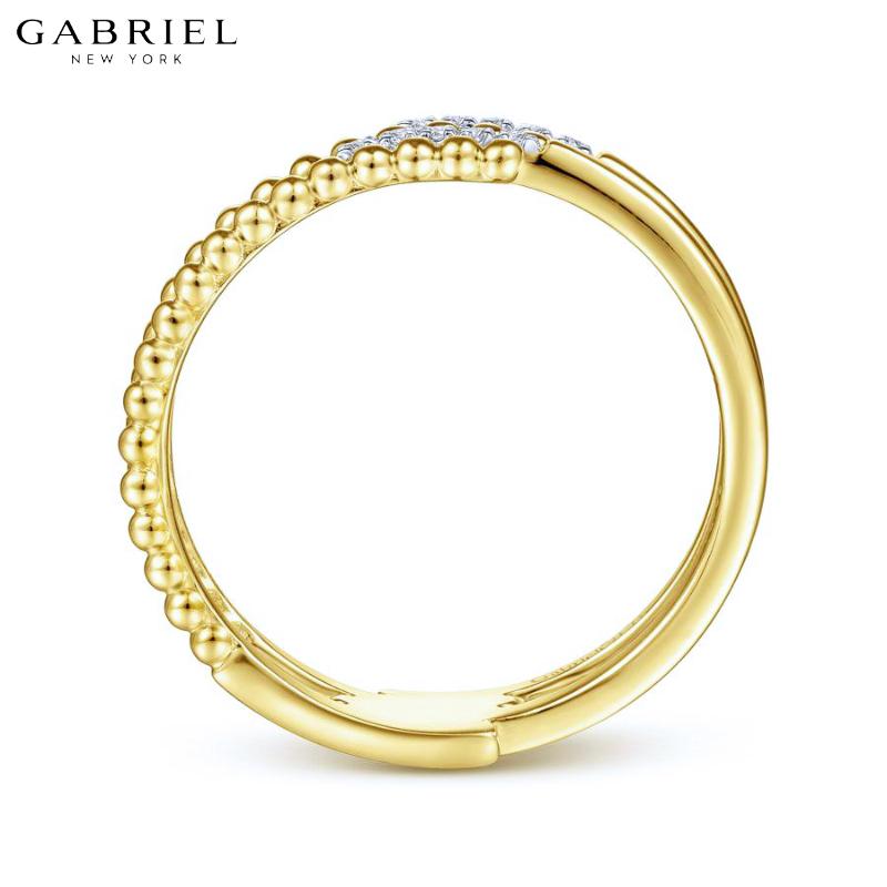 14KY 0.04ctw Natural Diamond Ring