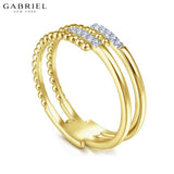 14KY 0.04ctw Natural Diamond Ring