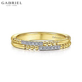 14KY 0.08ctw Natural Diamond Ring 2.8mm