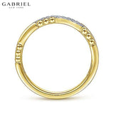 14KY 0.08ctw Natural Diamond Ring 2.8mm
