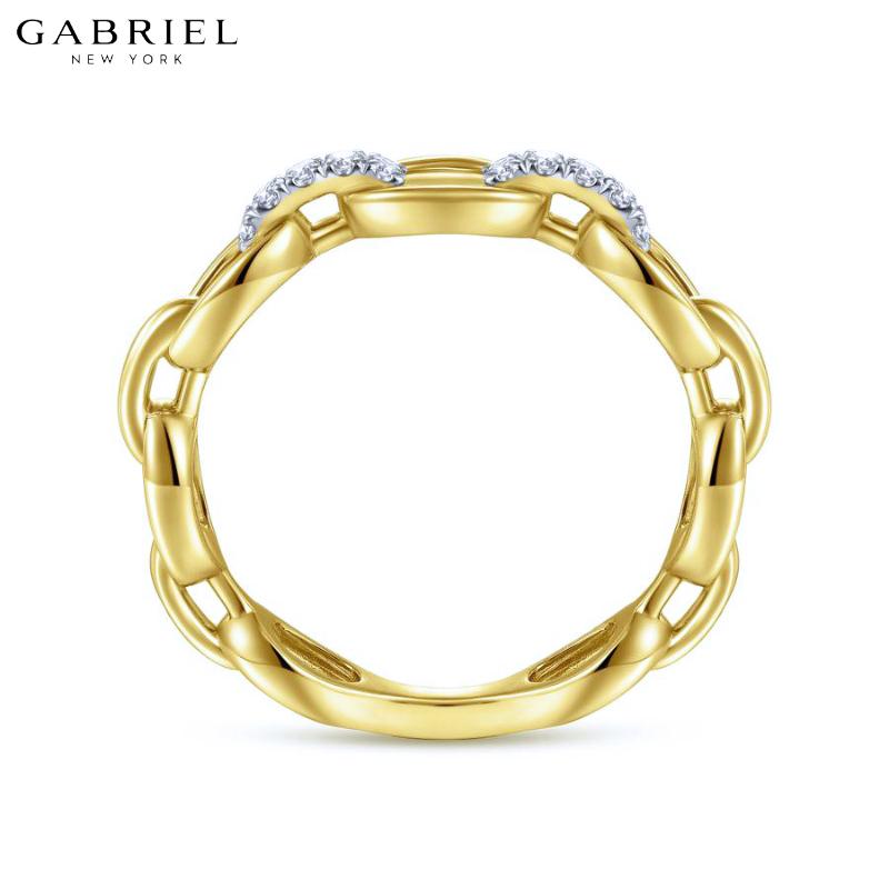 14KY 0.06ctw Natural Diamond Ring