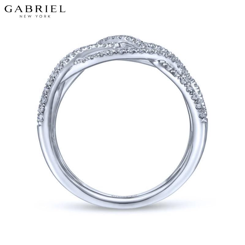 14KW 0.51ctw Natural Diamond Ring