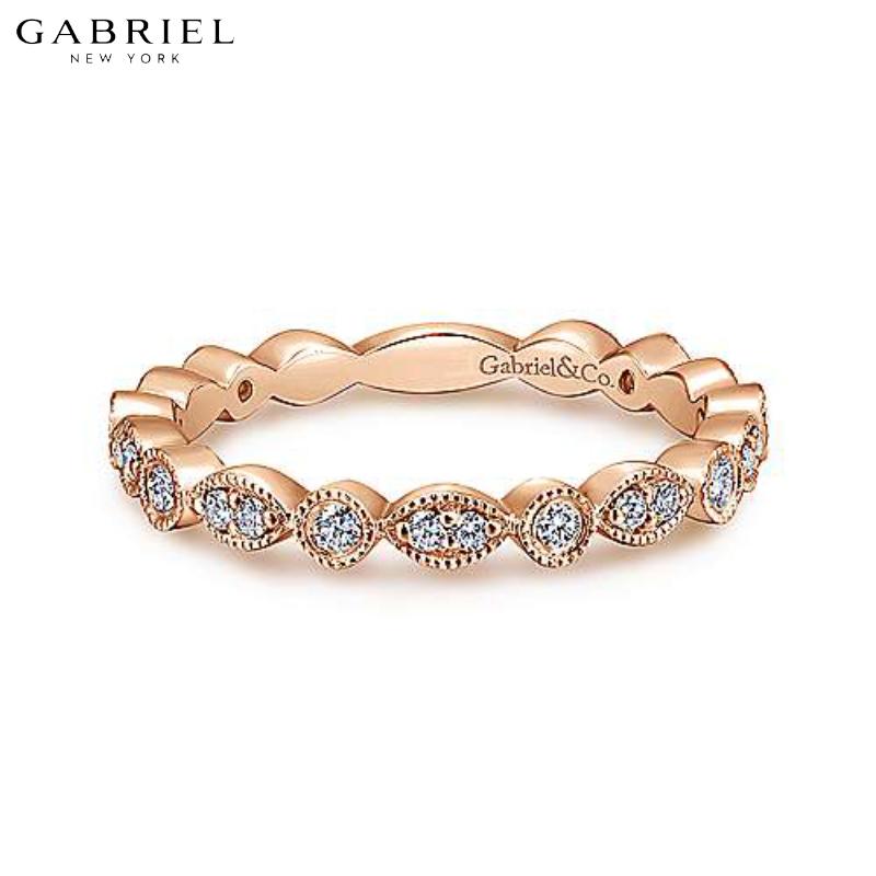 14KR 0.25ctw Natural Diamond Ring 2.4mm