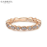 14KR 0.25ctw Natural Diamond Ring 2.4mm