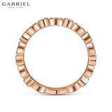 14KR 0.25ctw Natural Diamond Ring 2.4mm