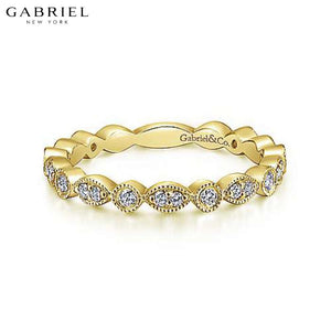 14KY 0.25ctw Natural Diamond Ring 2.4mm