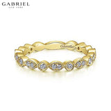 14KY 0.25ctw Natural Diamond Ring 2.4mm