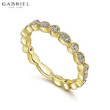 14KY 0.25ctw Natural Diamond Ring 2.4mm