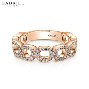 14KR 0.25ctw Natural Diamond Ring 6.5mm
